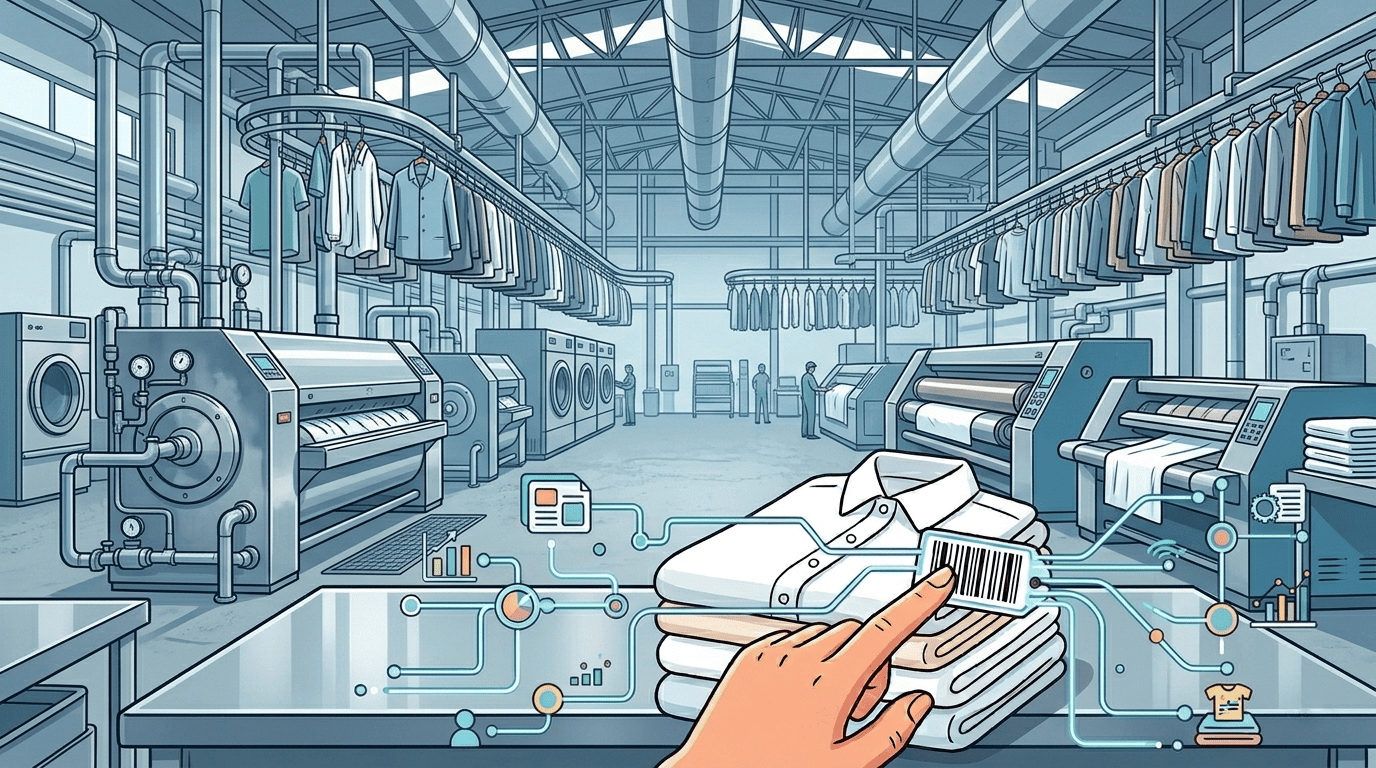 Comment supprimer les pertes de linge avec le code-barres ?